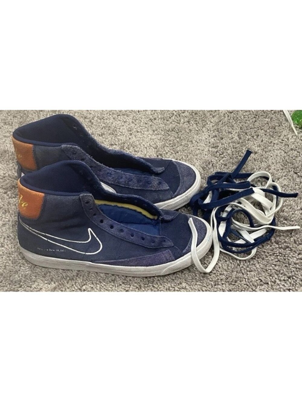 Nike Blazer Men's Size 8.5 Mid 77 First Use Deep Royal Blue DC3433-400